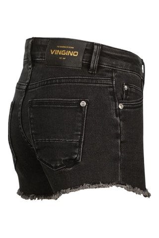 Short en jean - Noir