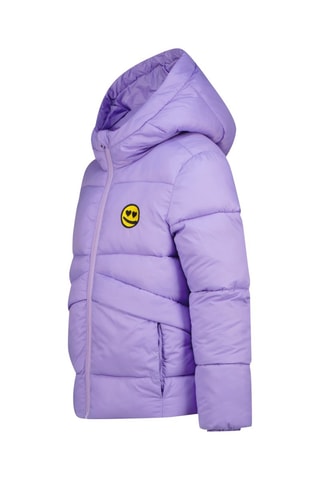 Doudoune à capuche Tinza - Noir, jaune et violet