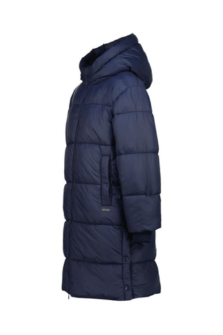 Doudoune longue à capuche 2-en-1 Terna - Blanc et bleu