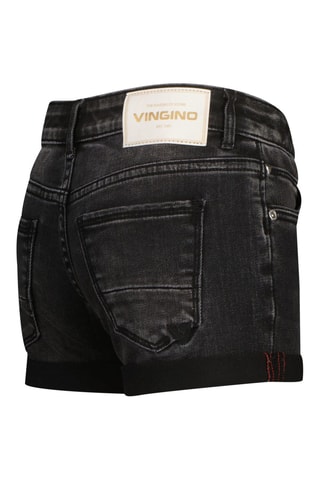 Short en jean - Noir