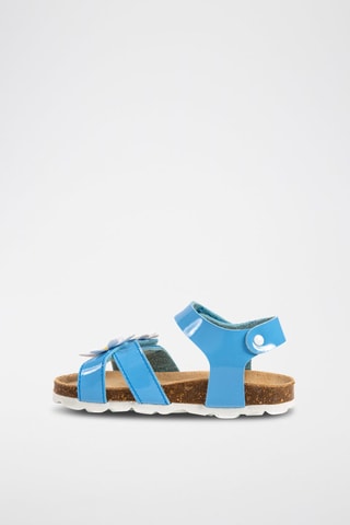 Sandales vernies - Blanc, bleu et jaune