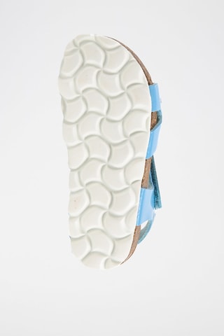 Sandales vernies - Blanc, bleu et jaune