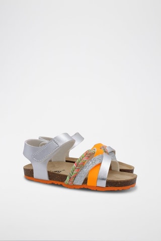 Sandales Rosso - Beige, rouge, vert, orange et argenté