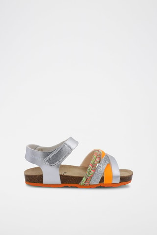 Sandales Rosso - Beige, rouge, vert, orange et argenté