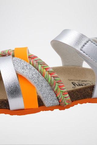 Sandales Rosso - Beige, rouge, vert, orange et argenté