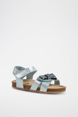 Sandales - Bleu, rose et doré