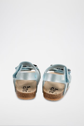 Sandales - Bleu, rose et doré