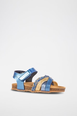 Sandales Rosso - Beige, bleu, doré et gris