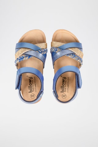 Sandales Rosso - Beige, bleu, doré et gris
