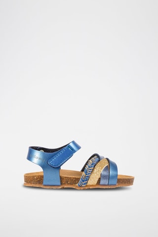 Sandales Rosso - Beige, bleu, doré et gris