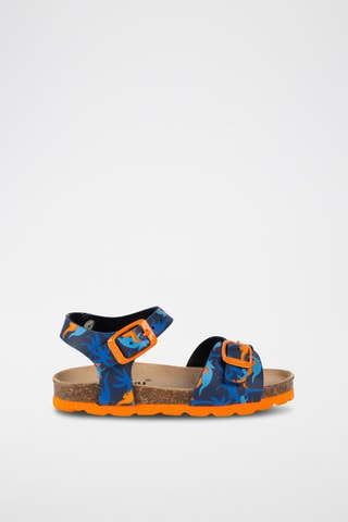 Sandales Rosso - Bleu et orange