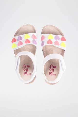 Sandales - Blanc, rouge, jaune et rose