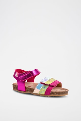 Sandales - Bleu, jaune, violet et rose