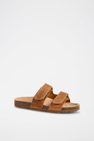 Mules en nubuck - Camel - Marron