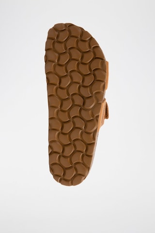 Mules en nubuck - Camel - Marron