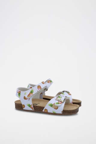 Sandales Rosso - Blanc - Blanc, vert et orange