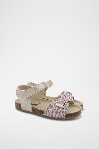 Sandales Rosso - Noir, beige et rose