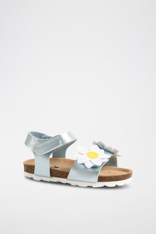 Sandales - Blanc, jaune et bleu