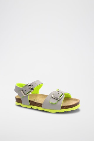 Sandales Gris clair - Vert et gris