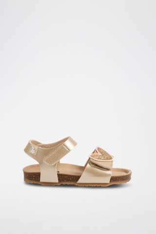 Sandales Doré - Blanc, orange et doré