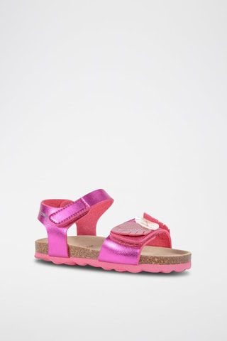 Sandales Rosso Fuchsia - Violet, rose, doré, argenté et gris
