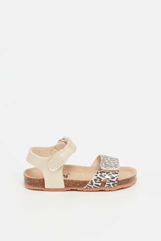 Sandales Rosso - Doré et noir - Beige