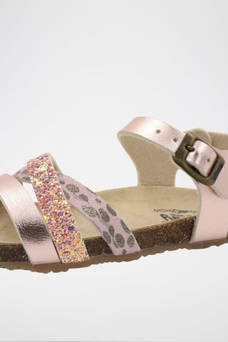 Sandales Rosso - Rose - Noir, rose et doré