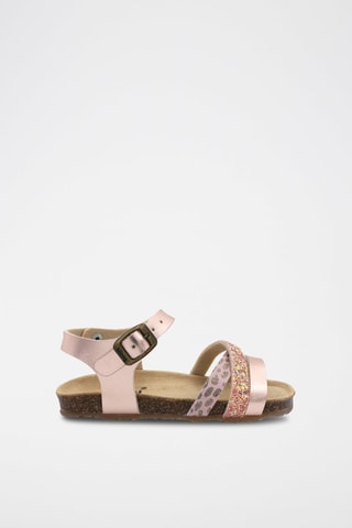 Sandales Rosso - Rose - Noir, rose et doré