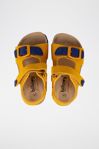 Sandales - Bleu et jaune