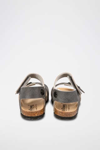 Sandales Rosso - Noir, beige et gris