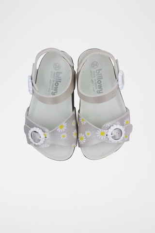 Sandales Bio Gel - Blanc, jaune et argenté