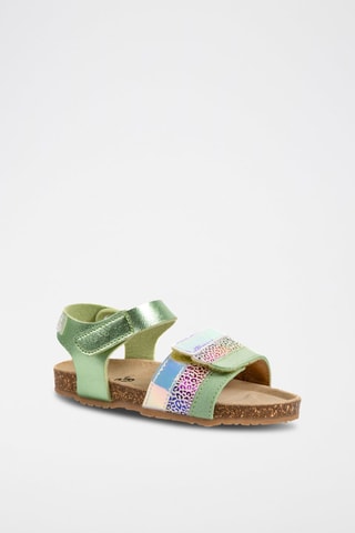 Sandales - Blanc, bleu, vert et rose