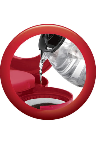 Cafetière Soleil - 1,25 l - 1000 W - Rouge