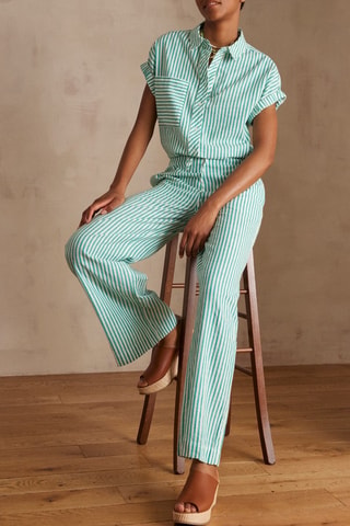 Pantalón ancho - Verde