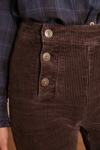 Pantalón ancho de pana - Marrón oscuro