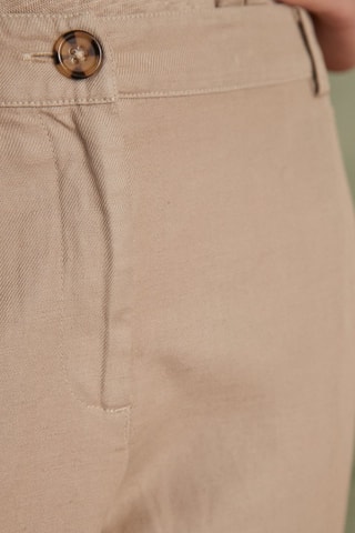 Pantalón de lino - Caqui