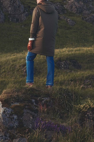 Parka con capucha - Verde
