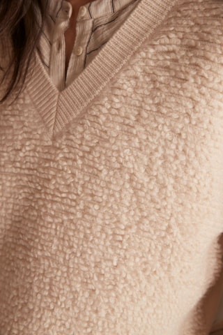 Top de lana - Beige