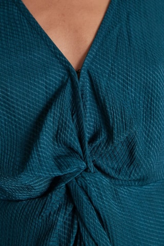 Vestido recto - Azul petróleo