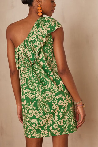 Vestido asimétrico - Verde