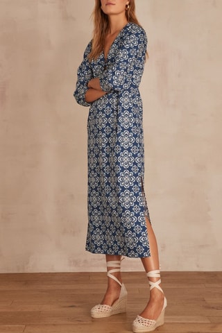 Vestido midi - Azul