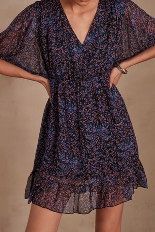 Vestido evasé - Violeta