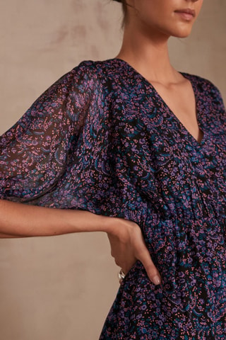 Vestido evasé - Violeta