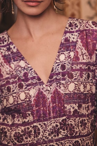 Vestido largo - Fucsia