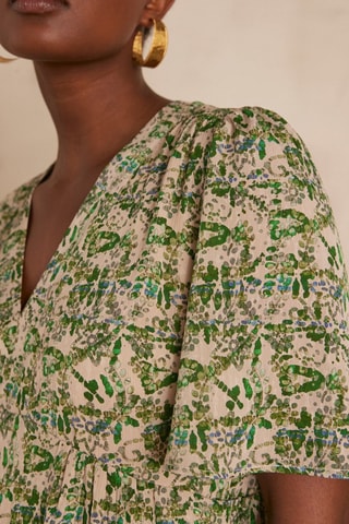 Vestido recto - Verde oscuro