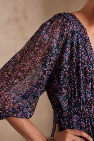 Vestido evasé - Violeta