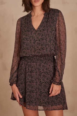 Vestido evasé - Burdeos