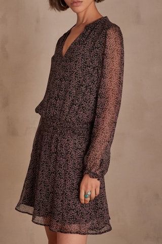Vestido evasé - Burdeos
