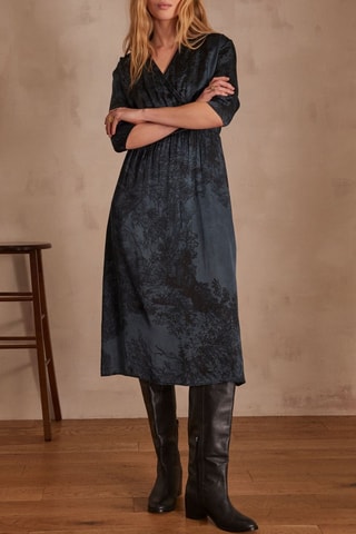 Vestido evasé - Antracita