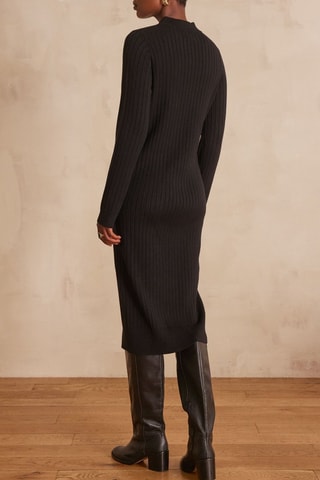 Vestido jersey - Negro